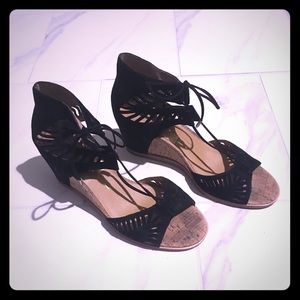 Dolce Vita black wedge sandal